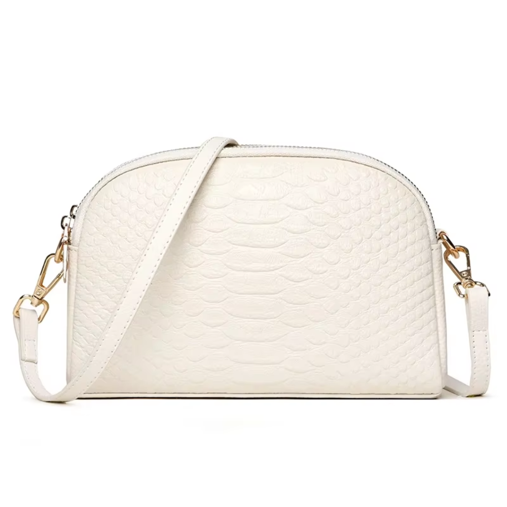Cora | Beautiful mini crossbody bag in faux leather with crocodile pattern