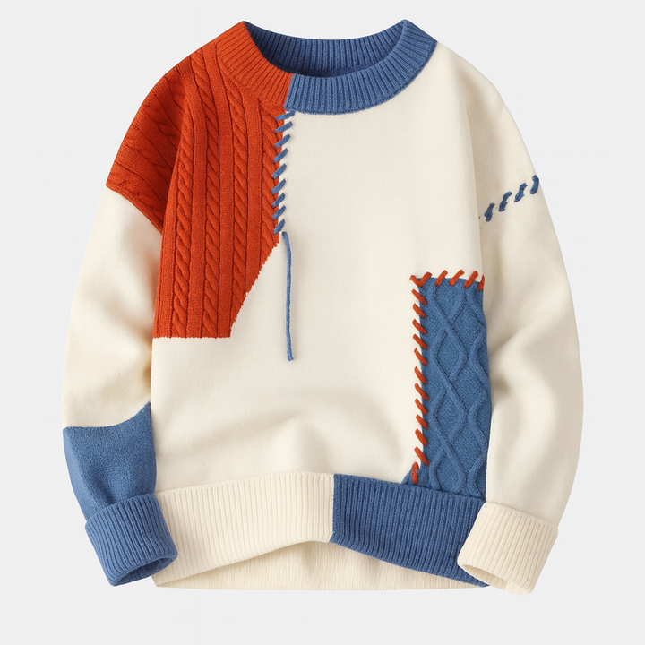 FRESH LABEL | Arty Patch Sweater