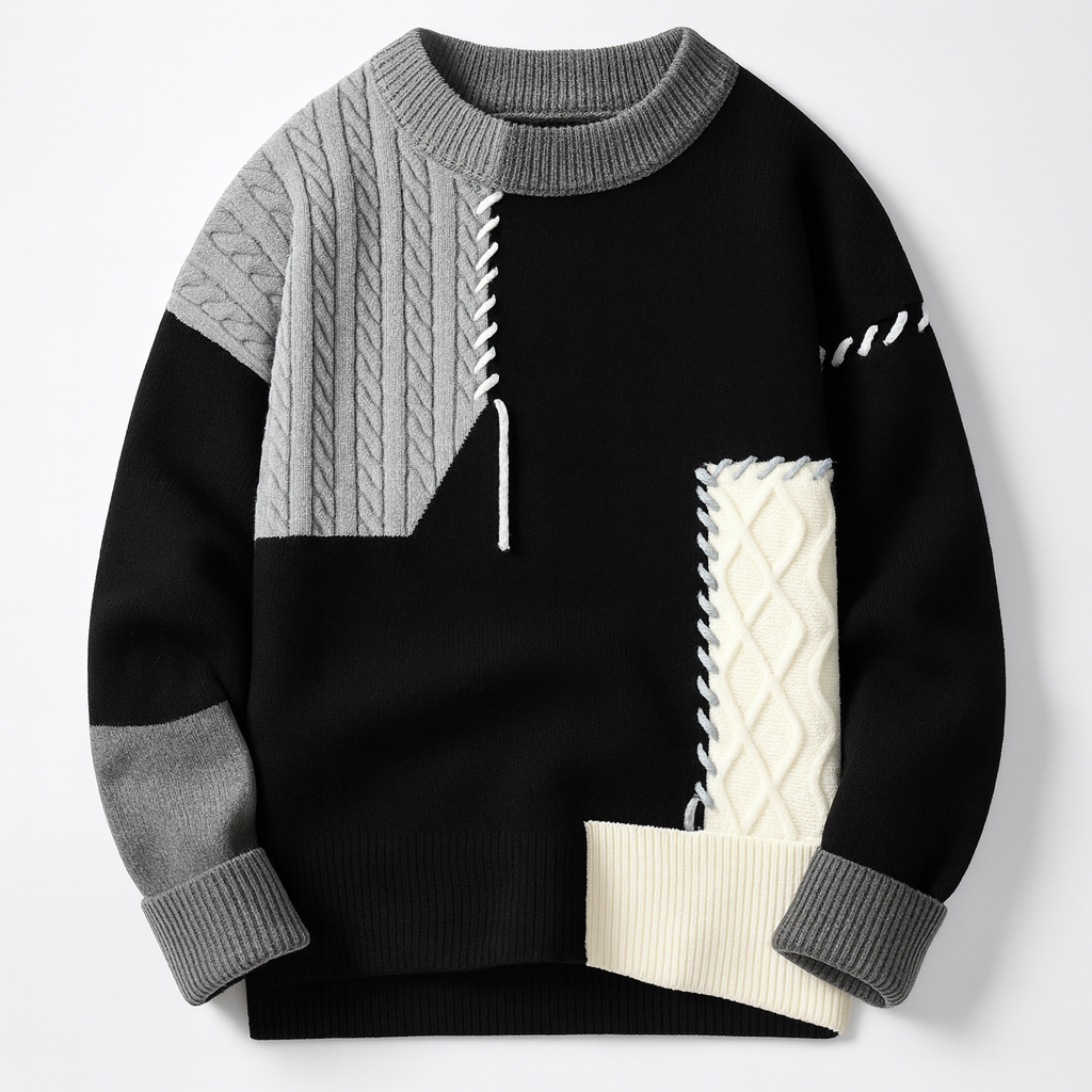 FRESH LABEL | Arty Patch Sweater