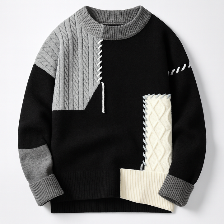 FRESH LABEL | Arty Patch Sweater