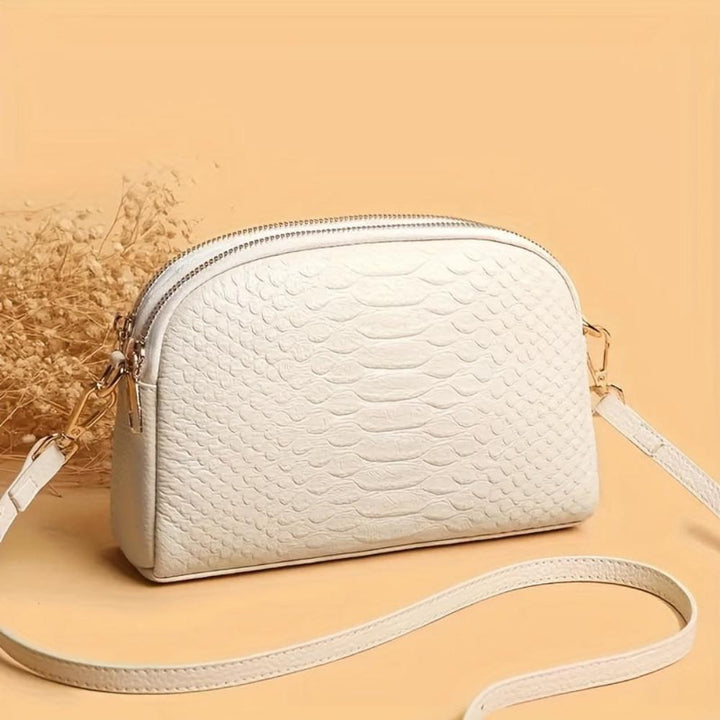 Cora | Beautiful mini crossbody bag in faux leather with crocodile pattern